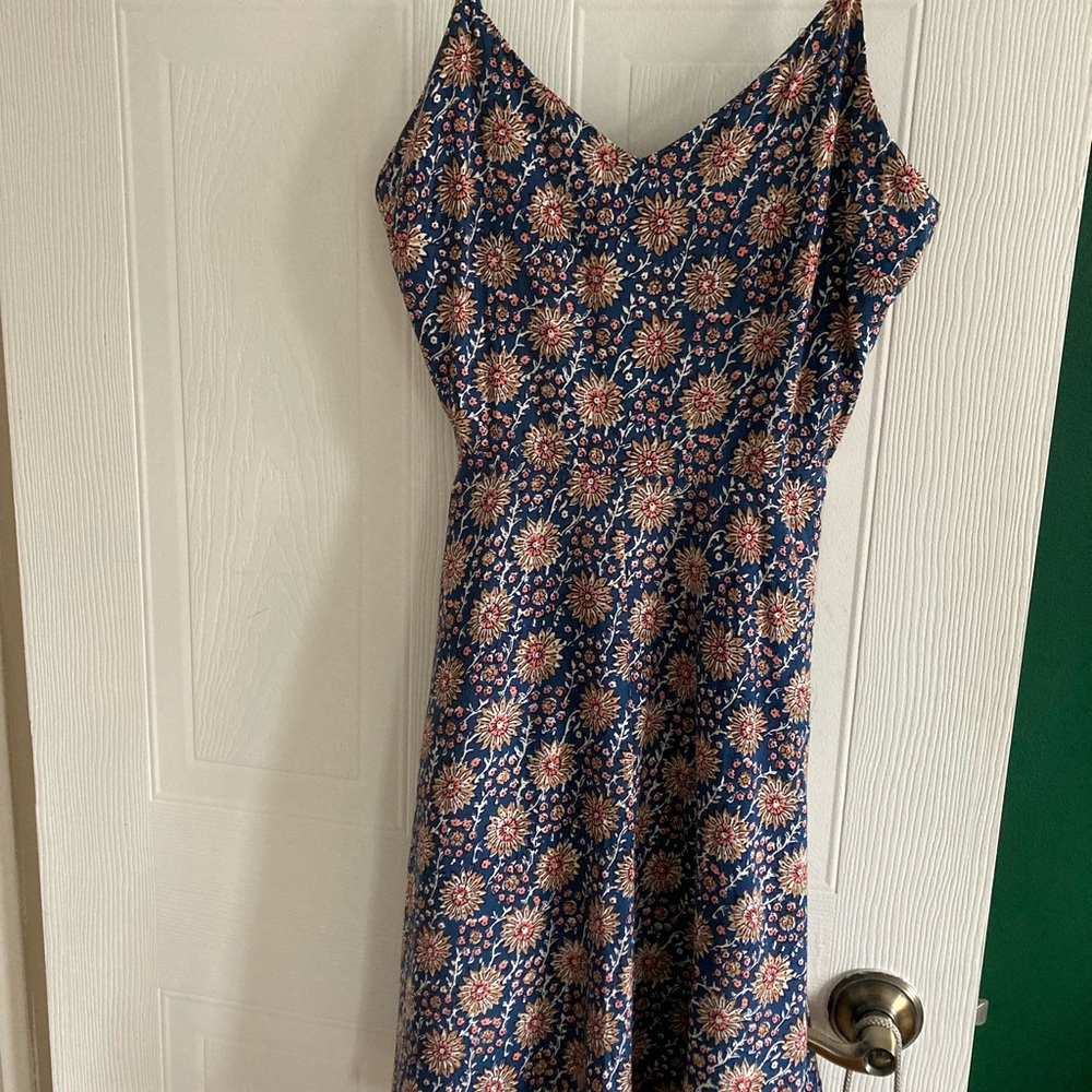 GAP Blue and Orange Midi Sundress